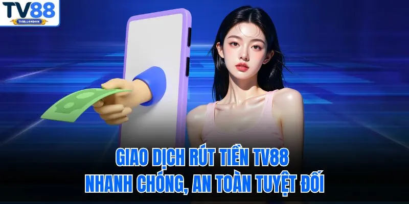 Giao dịch rút tiền TV88 nhanh chóng, an toàn tuyệt đối