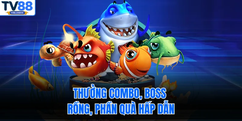 Thưởng combo, boss rồng, phần quà hấp dẫn